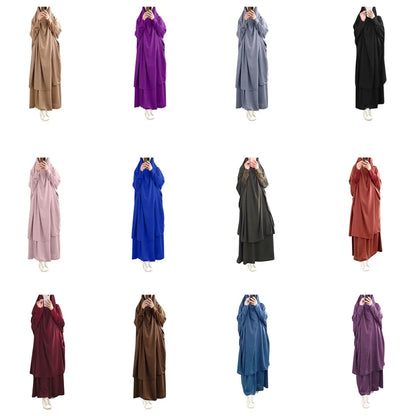 Stylish Hooded Muslim Hijab Dress | Free Shipping Worldwide