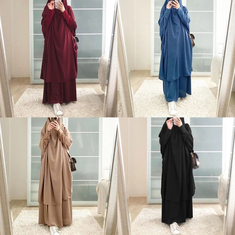 Stylish Hooded Muslim Hijab Dress | Free Shipping Worldwide