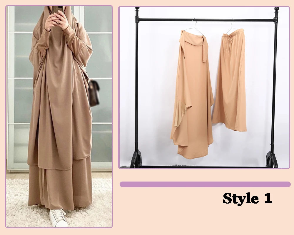 Stylish Hooded Muslim Hijab Dress | Free Shipping Worldwide