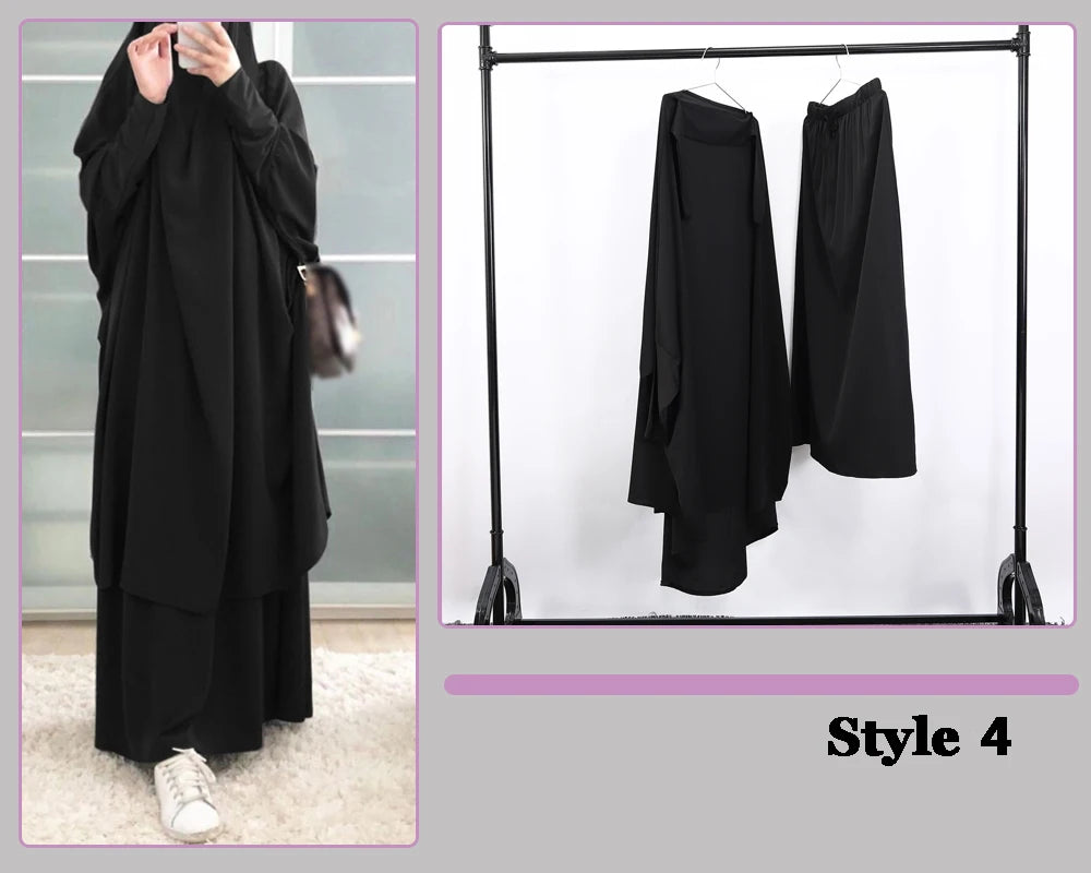 Stylish Hooded Muslim Hijab Dress | Free Shipping Worldwide