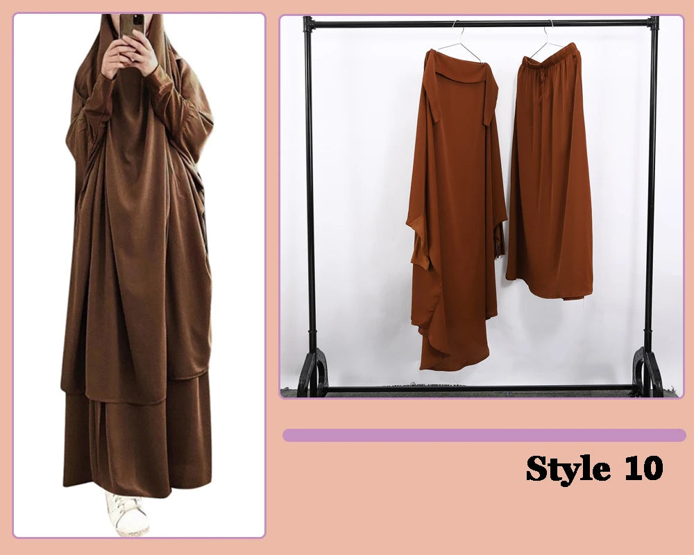 Stylish Hooded Muslim Hijab Dress | Free Shipping Worldwide