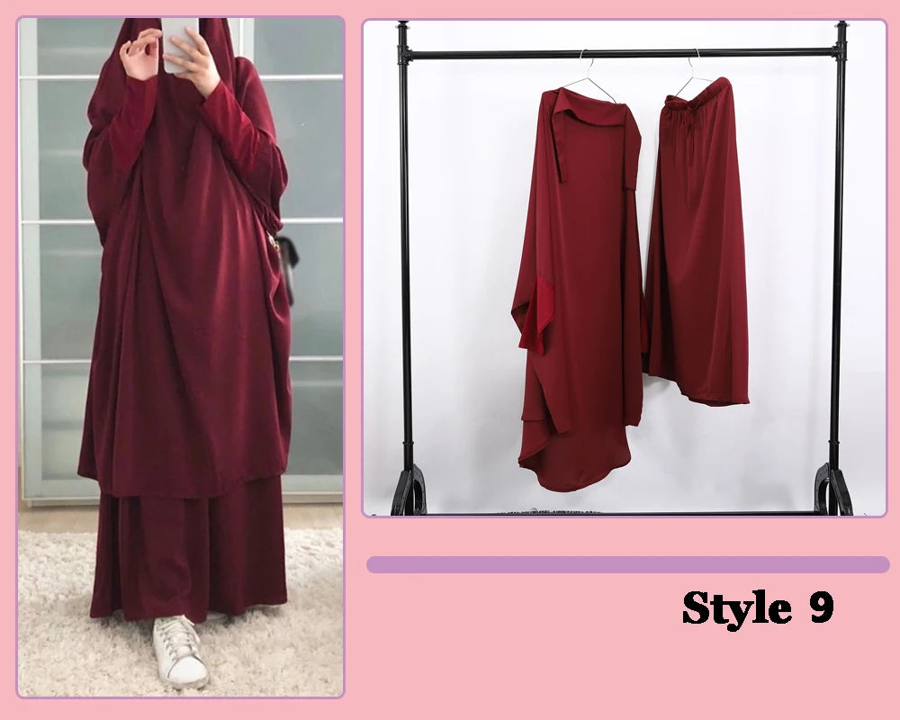 Stylish Hooded Muslim Hijab Dress | Free Shipping Worldwide