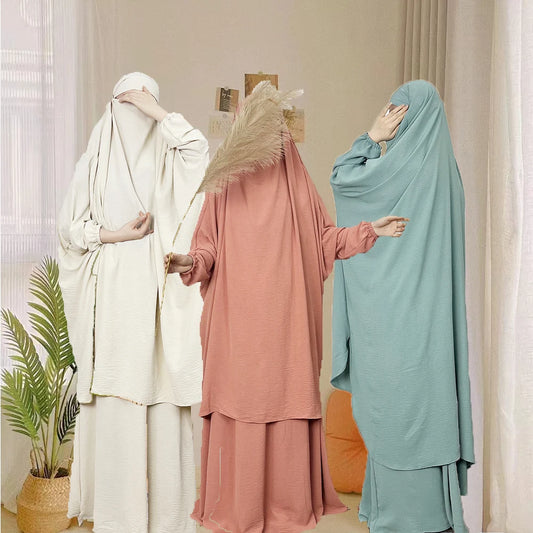 Muslim Women's Two-Piece Robe Skirt | Free Shipping Worldwide