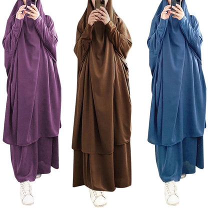 Stylish Hooded Muslim Hijab Dress | Free Shipping Worldwide