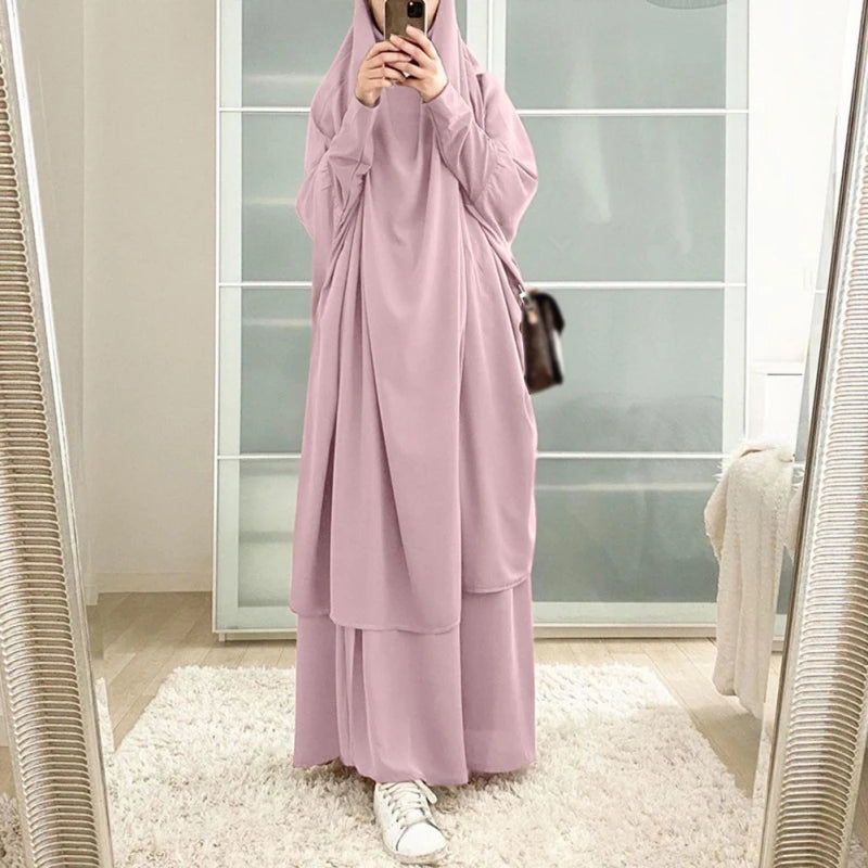 Stylish Hooded Muslim Hijab Dress | Free Shipping Worldwide